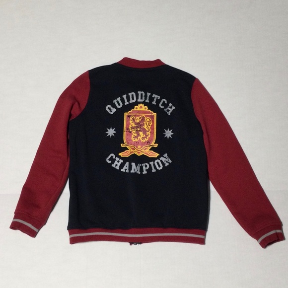 Wizarding World Harry Potter Size Youth 8-10 Varsity Knit Full Zip Jacket. - Picture 2 of 5
